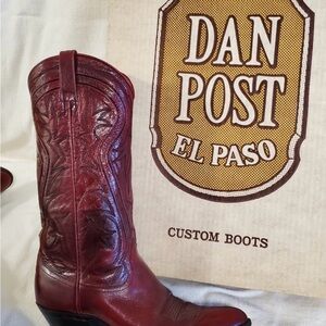 Dan Post Burgundy Western Boots